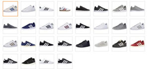 adidas mens court availability of colors