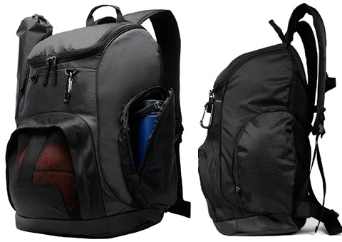 Compact Basketball Backpack with Ball Compartment